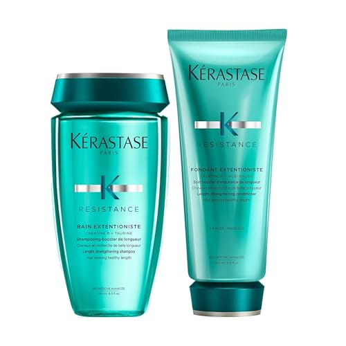 Kérastase | Resistance Extentioniste, Shampoo Booster per Lunghezze, Per Capelli Lunghi Danneggiati & Résistance Extentioniste, Balsamo, Districante & Riparatore, Per Capelli Lunghi Danneggiati