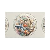 Le lot comprend 6 sets d'assiette, chacun mesurant 30,5 x 45,7 cm, offrant une couverture et une protection suffisantes pour votre table tout en ajoutant une touche de sophistication et de style à votre expérience culinaire.