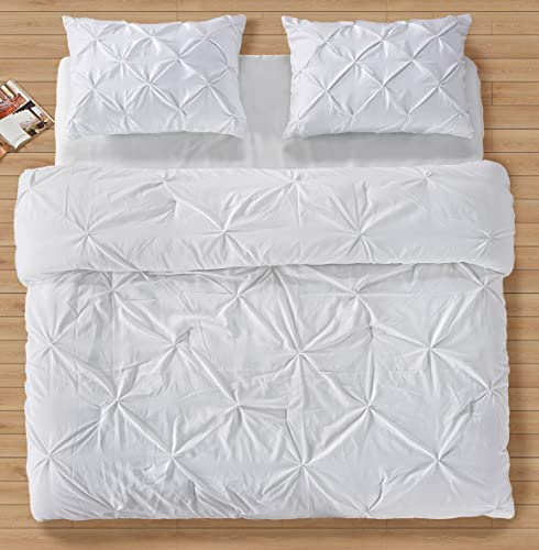 LANE LINEN White King Comforter Sets - 3 Piece Down