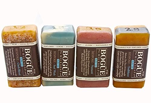 Miniatura 3 de BOGUE Goat Milk Soap-N12 Chefs Blend N18 Surf Rider N19 Yoga Blend & N28 Trailblazer-BESPOKE 4xBar Giftset Box