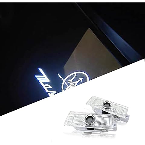 uuakarin 2Pcs Car Door Light LED Welcome Light Projector Door Shadow Lights Puddle lamp Car Ghost Shadow Light For Quattroporte Ghibli M156 M157 (1, Ghibli＆Quattroporte 2015–present) Cover