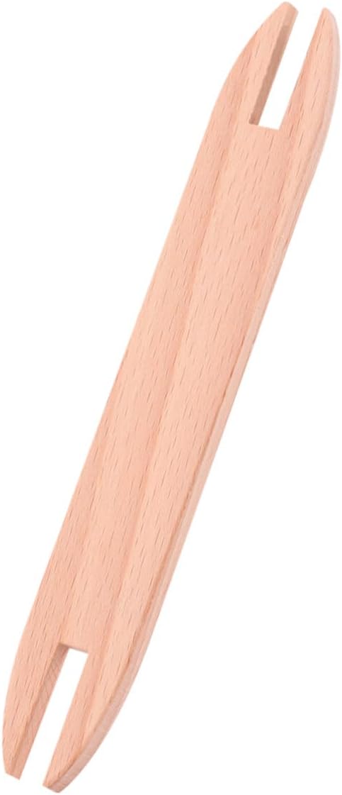COOPHYA Wooden Knitting Shuttle Weaving Stick DIY Knitting Tool for Sweater Scarf Tapestry Safe Smooth Edge Handmade Craft Accessory