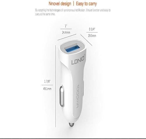 شاحن من لدنيو بتقنية USB، متوافق مع أجهزة يو إس بي وتايب سي، بمنفذين