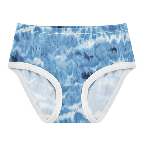 Little Girls' Soft Cotton Underwear Kids Breathable Comfort Tie-dye Panties Briefs Toddler