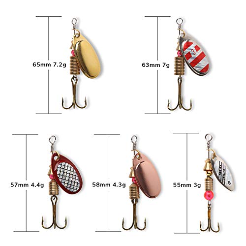 Gmyle 10Pcs Fishing Lure Spinnerbait thumb #1