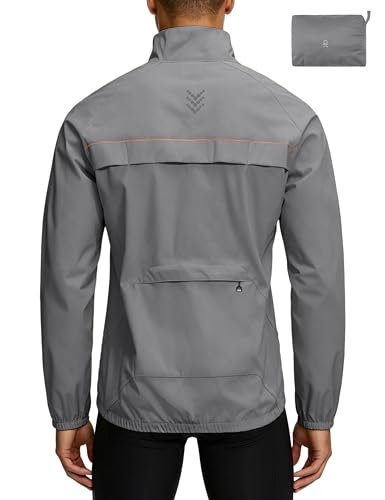 Image of Little Donkey Andy Men's Cycling Jacket, Waterproof Lightweight Windbreaker, Packable