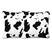 Homeriy 2 Pezzi Federe per Cuscini Cuscino Cuscino Peluche Copertina Pelle di Mucca Modello Federa Home Office Decor