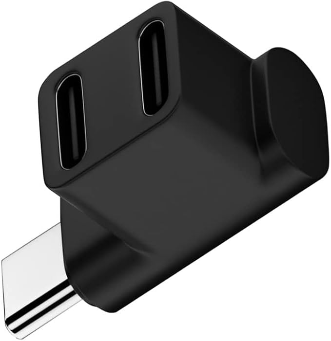 NFHK 10Gbps USB3.0 Type C Male to Dual Female Power Data