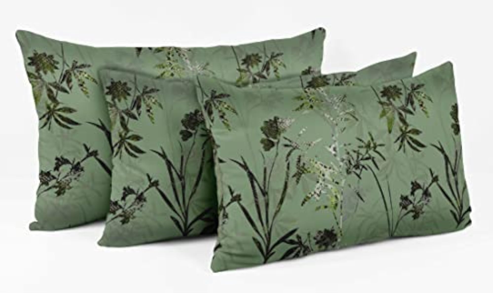 Luxury Printed Mint Green Cushion Covers