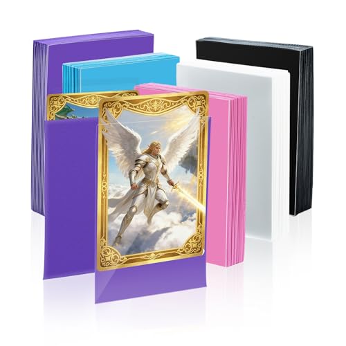 Mcbazel 500 Pezzi Soft Card Sleeves Bustine Protettive Custodie Protettive 66 * 91mm per YuGiOh, Pokemon, Ultimate Guard, MTG