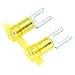 Panduit PNF10-10LF-2K Real Smart System Locking Fork Terminals, Nylon Insulated, Funnel Entry, 12 - 10 AWG Wire Range, Yellow, #10 Stud Size, 0.04" Stock Thickness, 0.225" Max Insulation, 0.34" Width, 0.19" Center Hole Diameter, 1.05" Length (2000 Pieces Per Reel)
