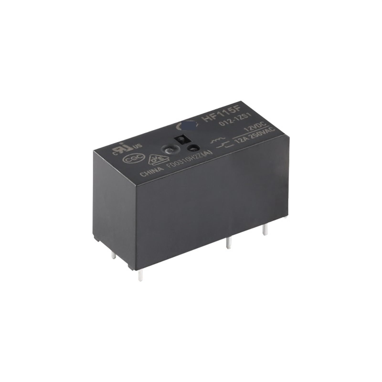 5 Pièces Relais HF115F-005-1ZS1 HF115F-012-1ZS1 HF115F-024-1ZS1 250V 12A Relais 5 Broches Relais 5V/12V/24VDC(HF115F-005-1ZS1)