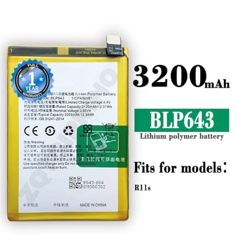 Image of Original BLP643 Battery for Oppo R11s Battery with 1 Year Warranty**** (N178)
