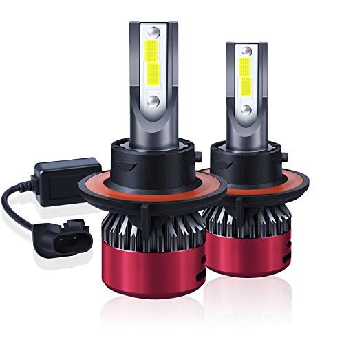 Kairiyard 55W 9000LM H13 6000K Faros Antiniebla Faros Bombilla Lámpara Automática Luces de Coche Conversión LED DC 9-18V Aleación Aluminio Super Rendimiento Disipación Calor Conducción Segura