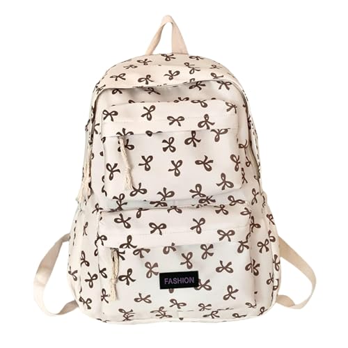 Sac à dos Kawaii marron pour ordinateur portable et voyage fille