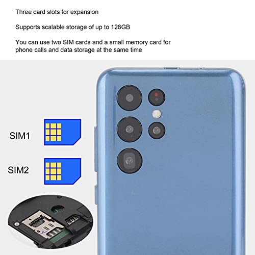 5.0 Inch 3G Unlocked Android Smartphone, 2Gb Ram 32Gb Rom, Dual Card Dual Standby Face Unlock Cellphone, Ultra Thin Mobile Phones(5.0" Light Blue) #TOP3