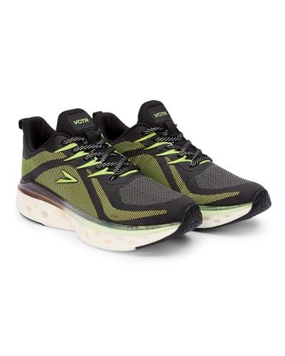 Image of VCTR Reflector RFL01 Weaving Color Reflection Sports Breathable Athletics & Gym Running Shoes for Men (Black, Green)