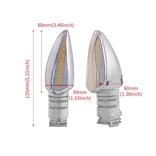 Clignotants moto ambre pour rouler de nuit en YZF-R3 YZF-R25 YZF-R15 indicateur de direction - 5