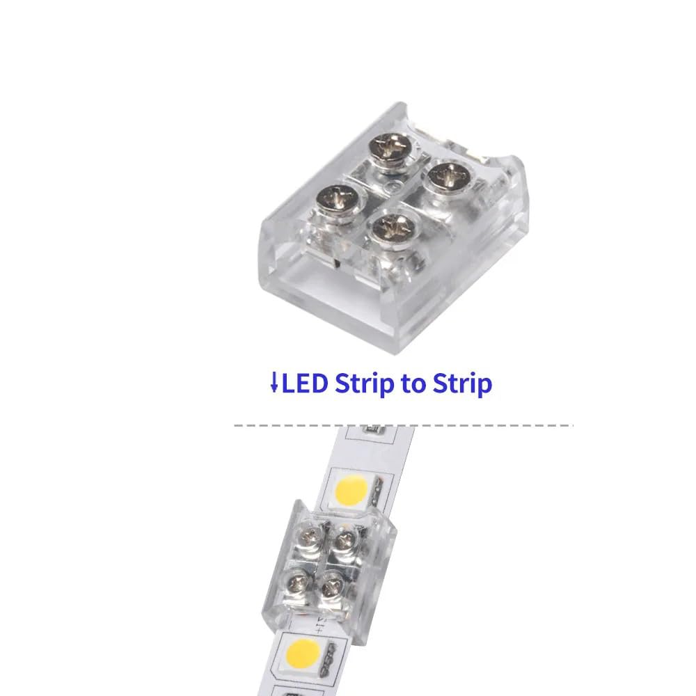 YUTOKEER Daiwu 10-teilige LED-Verbinder für LED-Streifen, 2-polig (10mm Streifen zu Streifen (8mm Streifen zu Streifen) - Image 2