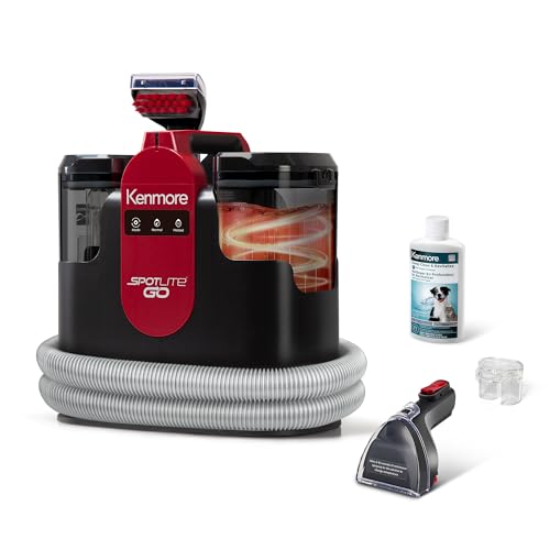 Kenmore KW1050.01 Upgrade Portable Heated Carpet & Upholstery Spot Cleaner, 16Kpa Power Suction with Versatile Tools for Pets, Area Rugs and Couches