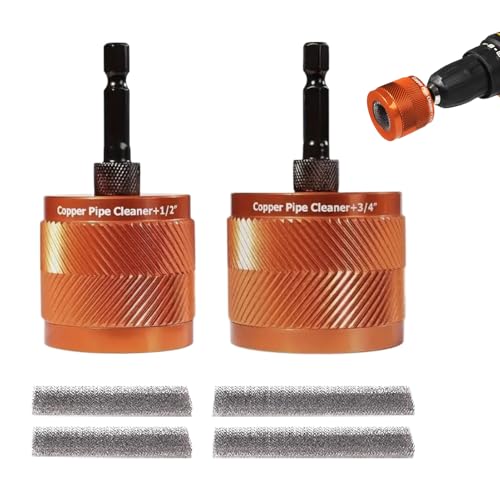 Cepillo de limpieza para tubos de cobre con cerdas decapantes para metal y PVC