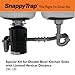 Snappy Trap Special Double Kitchen Sink Drain Kit with Flexible P Trap, Ideal for Sinks with Limited Vertical Space, Easy No Tool Installation (DK-120 Silver)