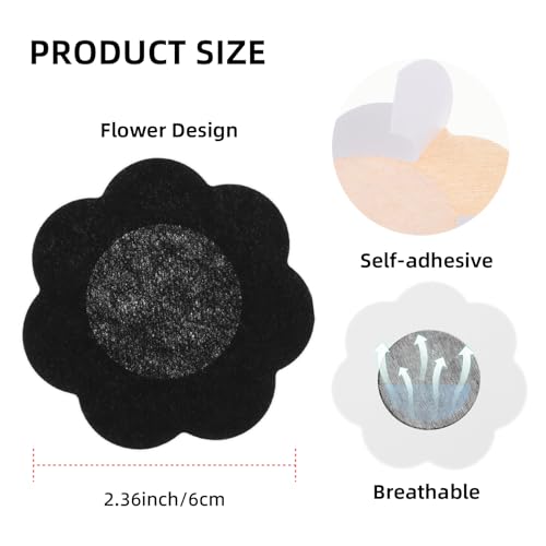 40 Pieces Nipple Covers Disposable Breast Pasties Self-adhesive Invisible Nipple Stickers Petals Breast Covers2