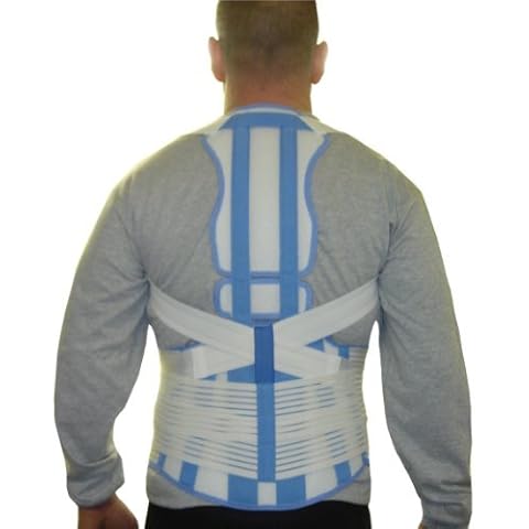 Prolineonline Deluxe Posture Brace & Back Lumbar Support Combined Size = Medium Cover
