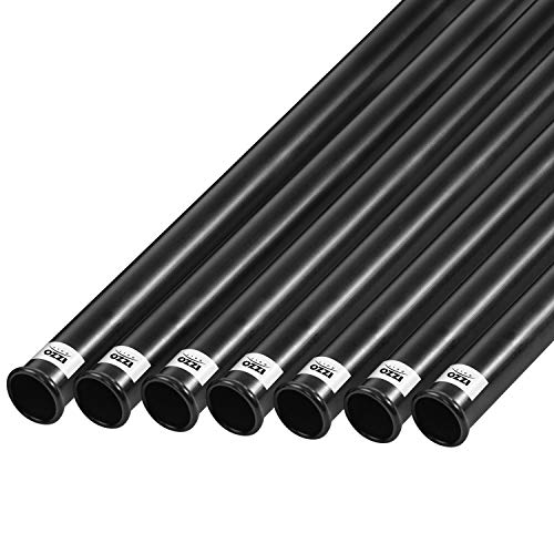 IZZO Golf Black Plastic Golf Club Tube 1.25 Inch (Pack of 7)