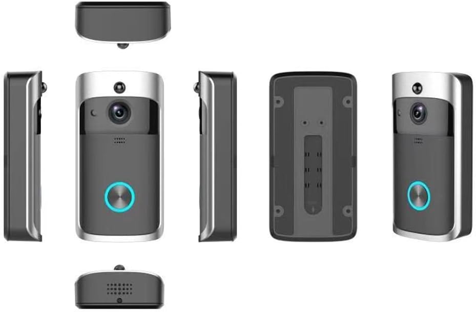 BSLVWG Wireless Video Doorbell Camera with Chime,PIR Motion Detection,Indoor/Outdoor Surveillance with Smart Human Detection,1080P HD, Night Vision, 2-Way Audio,2.4G WiFi,IP65,Battery Powered (Black) 9 41QyJ7p93bL. AC SL1000