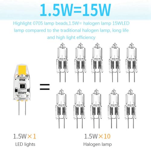 Ampoule LED G4 12V COB haute performance à diffusion panoramique 360 - 5