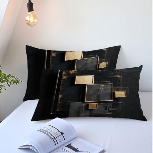 Ensemble de literie 140x200 rectangle doré haut de gamme chic - 6