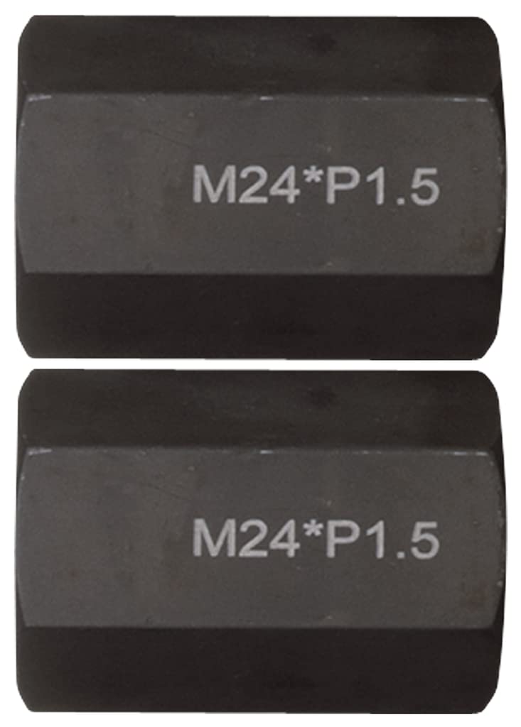 KS Tools 460.1777 Juego de adaptadores de rosca M24x1,5x65 mm, 2 pzs