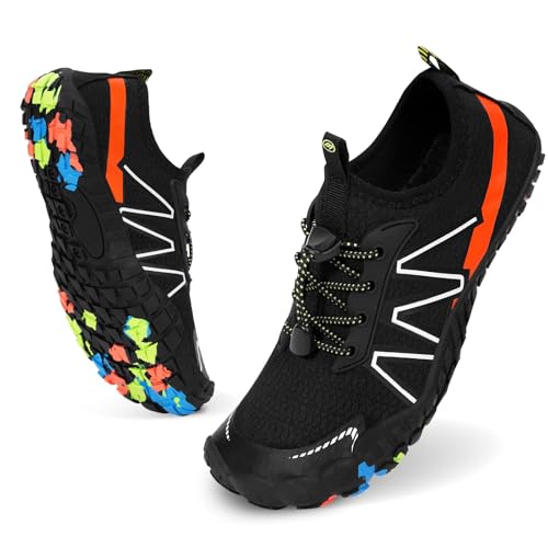 Hike Barefoot Shoes Women Men Footwear, Wide Toe Water Shoes 2067 New Breathable Grounded Non-Slip Fashion Hiking Shoe for Walking Swim Pool Beach Outdoor Water Sports