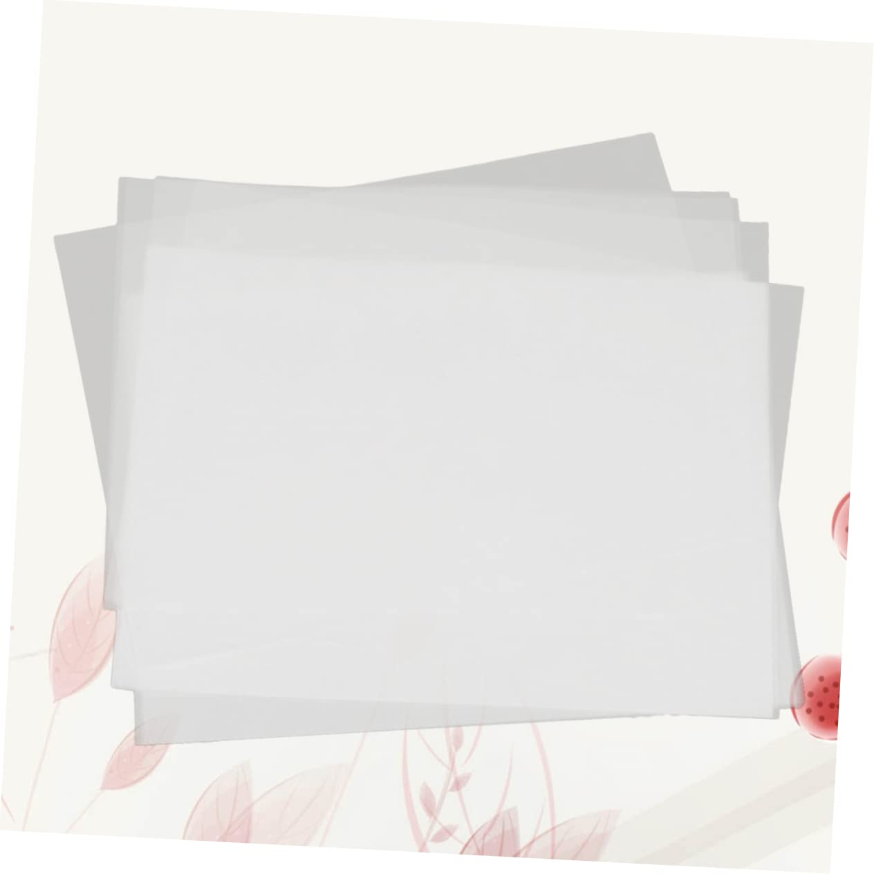 STOBOK Carta da Disegno Traslucida, 100 Fogli Spessi per Tracciatura, Calligrafia e Uso in Industria Grafica Carta Bianca Resistente