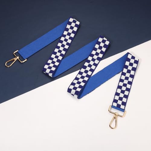 Game Day Beaded Purse Strap Crossbody Bag Strap Red Black Blue Plaid Straps for Stadium Approved Clear Bag Concert Handbag2