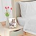 NIUBEE 6Pack 8.5 x 11 Acrylic Sign Holder with Gold Frames and Vertical Stand, Ideal for Display Wedding Table Numbers, Double Sided Picture, Clear Photos, Menu Holders