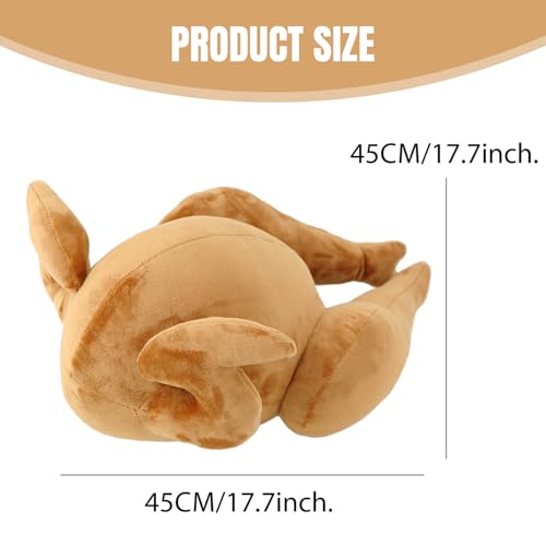 Oreiller alimentaire poulet mignon peluche décorative de sol - 5