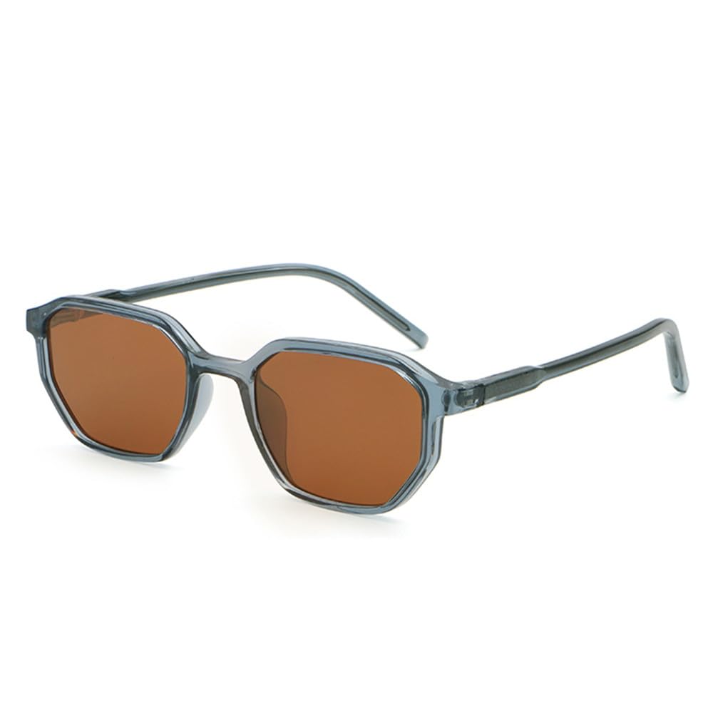 Polygon-Sonnenbrille für Herren, UV400-Acetat-Sonnenbrille für Damen