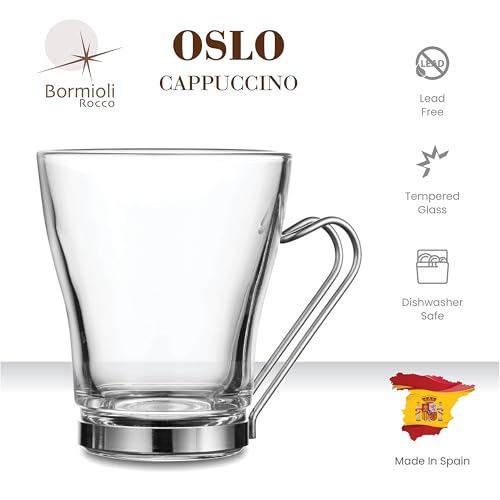 Set 4 tazas cappuccino vidrio templado Bormioli Rocco miniatura 3