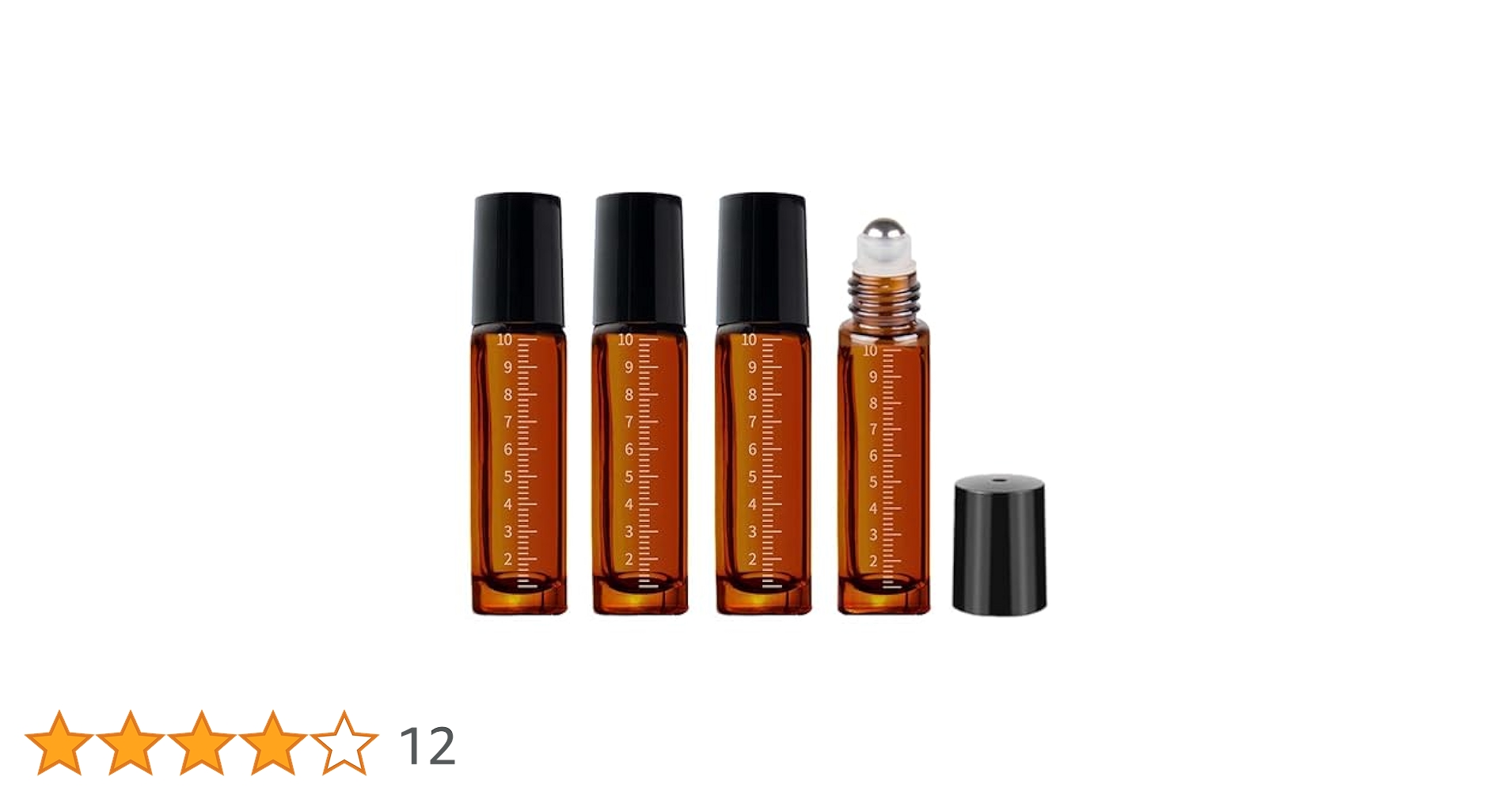 Amazon.co.jp: DELUXEFOX ロールオンボトル 4個入り 10ml 遮光瓶