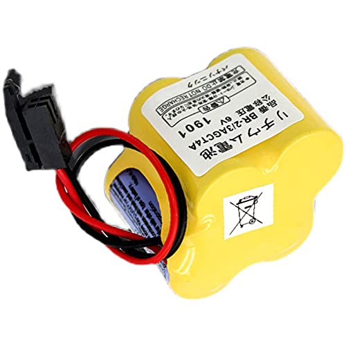 SHENYANG (4 Pack) BR-2/3AGCT4A BR2/3AG BR2/3AGCT4A Battery for FANUC A98L-0031-0025 Black Plug