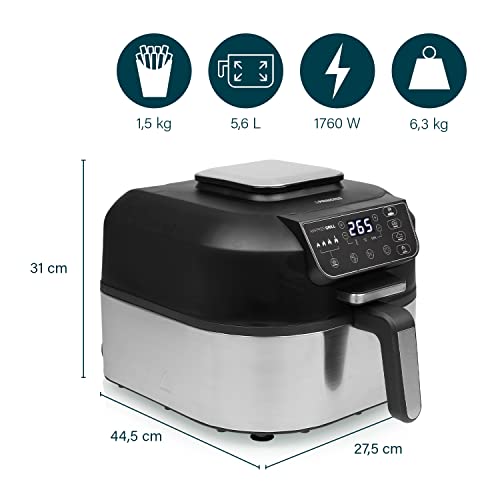 Princess Airfryer Grill, receptenboek en temperatuursensor, max. 265 °C, 4 programma's, 5,6 l, 1760 W - Afbeelding 4