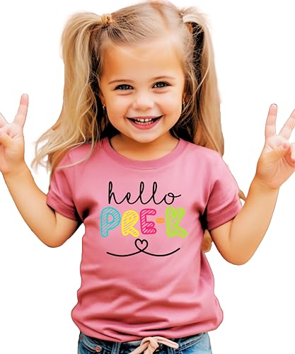 Hello Pre-K First Day of School Gift Back to School T-Shirt Back to School Shirts and Raglans