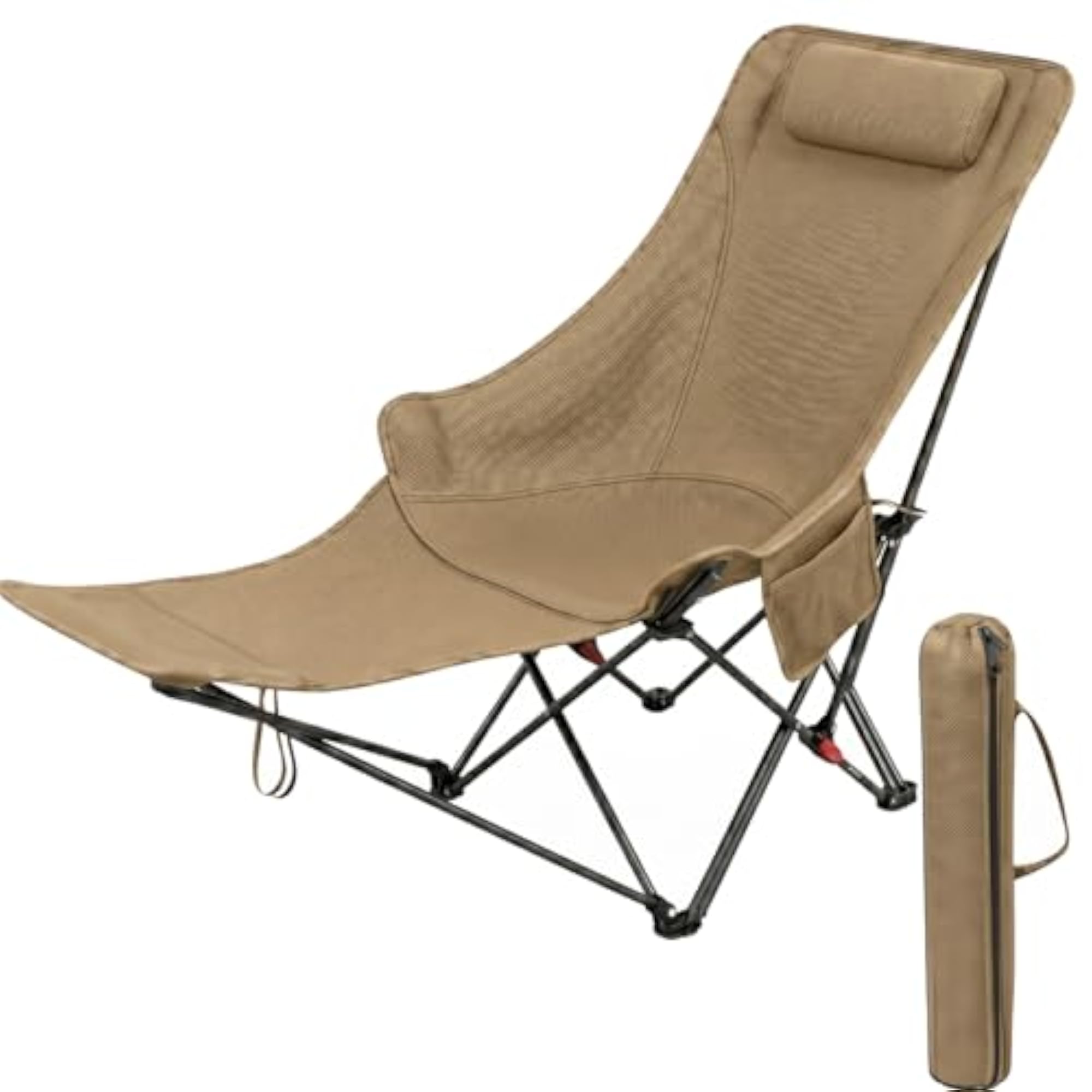 Compact Folding Chair with Heavy Duty Metal Frame