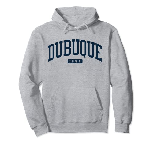 Dubuque Iowa IA College University Style Navy Pullover Hoodie