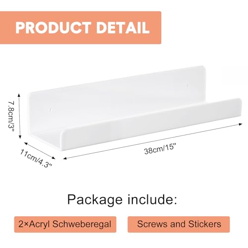 SHMSHNG Scaffale a Muro Senza Forare Scaffale