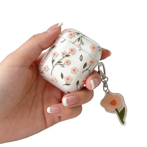 LYLIDIA ���F�����ԕ� AirPods 2 / 1 (��1���� ��2����) �Ή� �P�[�X ����TPU AirPods ��񐢑� �p �G�A�[�|�b�Y�J�o�[ �[�d�֗� �ϏՌ� �����h�~ �S�g�ی� �L�[�`�F�[���t��