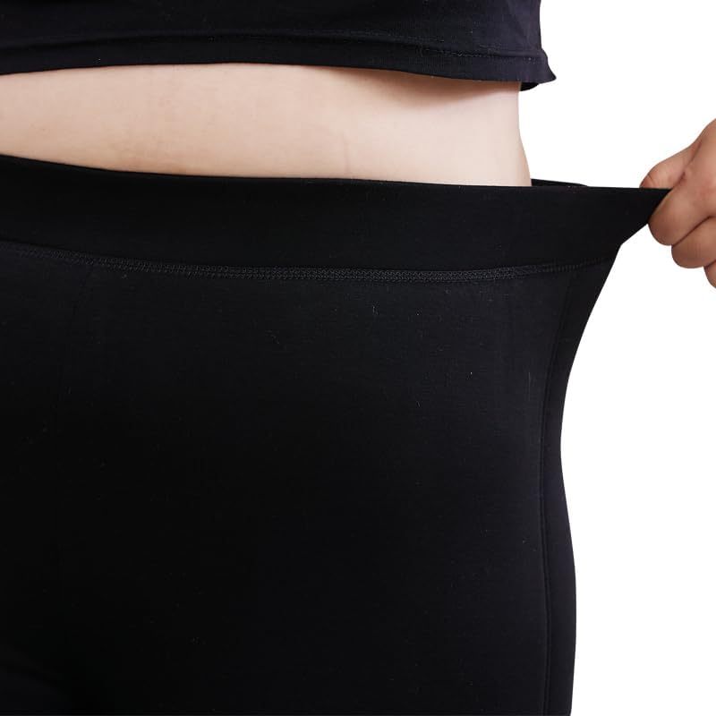 Women's Plus-Size 100% Wool Thermal Pants - Sizes XL-5XL, Fits Up to 90kg