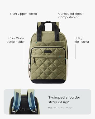 LOVEVOOK Puffer Quilted Backpack